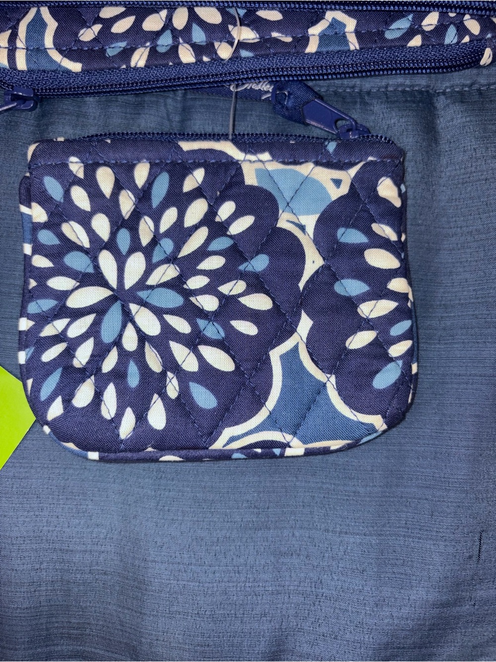 NWT Vera Bradley Cosmetic Trio Petal Splash Blue Floral 3-Piece Pouch Set - Picture 2 of 11